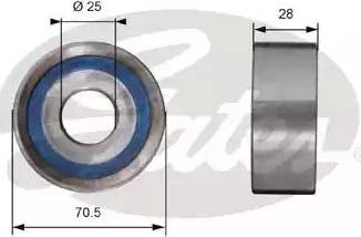 Gates T41256 - Натяжна ролик, ремінь ГРМ autozip.com.ua