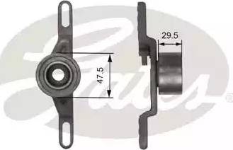 Gates T41260 - Натяжна ролик, ремінь ГРМ autozip.com.ua