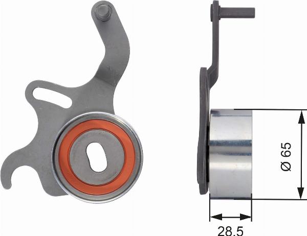 GATES T41261 - Натяжний ролик, ремінь ГРМ autozip.com.ua