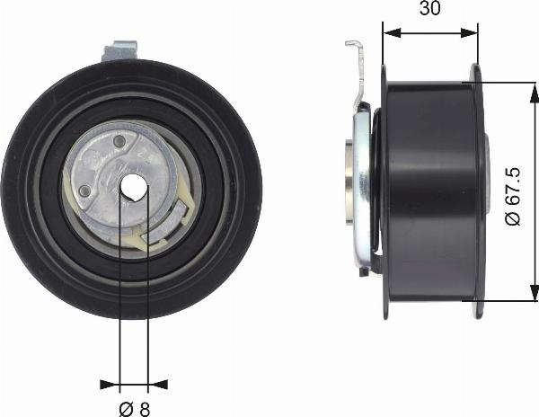 GATES T43062 - Натяжний ролик, ремінь ГРМ autozip.com.ua