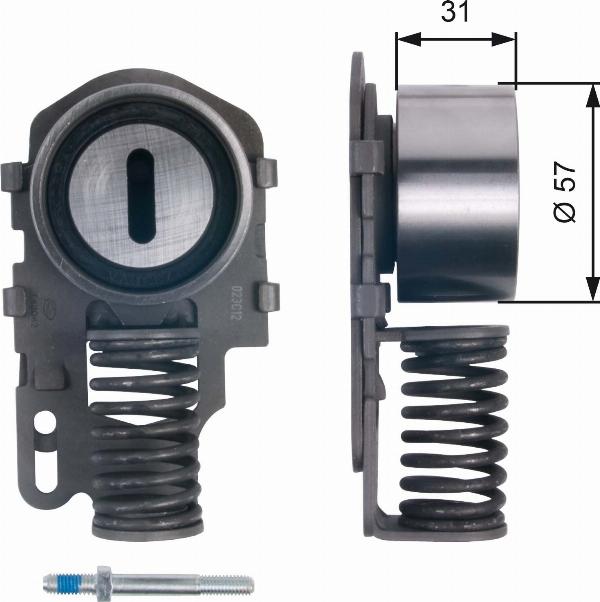 GATES T43082 - Натяжний ролик, ремінь ГРМ autozip.com.ua
