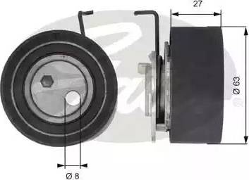 Gates T43037 - Натяжна ролик, ремінь ГРМ autozip.com.ua