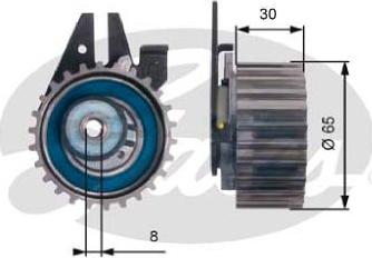 GATES T43211 - Натяжний ролик, ремінь ГРМ autozip.com.ua
