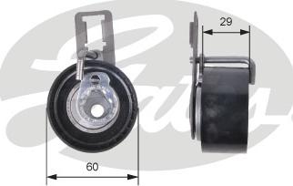 GATES T43230 - Натяжний ролик, ремінь ГРМ autozip.com.ua