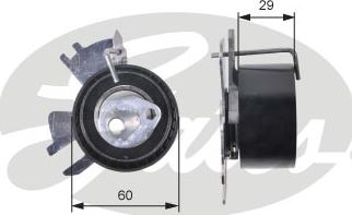 GATES T43231 - Натяжний ролик, ремінь ГРМ autozip.com.ua