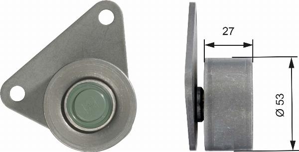 GATES T42097 - Паразитний / Провідний ролик, зубчастий ремінь autozip.com.ua