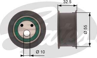 Gates T42041A - Натяжна ролик, ремінь ГРМ autozip.com.ua