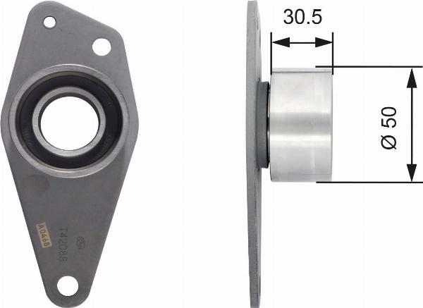 GATES T42088 - Паразитний / Провідний ролик, зубчастий ремінь autozip.com.ua