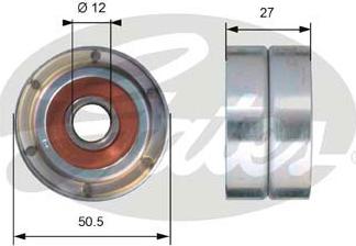 Gates T42102 - Паразитний / Провідний ролик, зубчастий ремінь autozip.com.ua