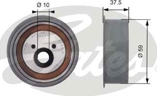 Gates T42138 - Паразитний / Провідний ролик, зубчастий ремінь autozip.com.ua
