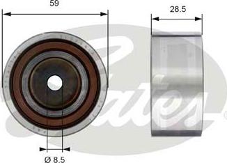 Gates T42178 - Паразитний / Провідний ролик, зубчастий ремінь autozip.com.ua