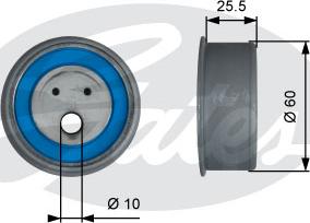 Gates T42230 - Натяжна ролик, ремінь ГРМ autozip.com.ua