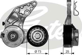 Gates T39067 - Натягувач ременя, клинові зуб. autozip.com.ua