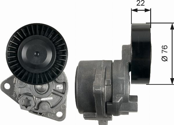 GATES T39217 - Паразитний / провідний ролик, поліклиновий ремінь autozip.com.ua