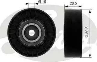Gates T36004 - Паразитний / провідний ролик, поліклиновий ремінь autozip.com.ua