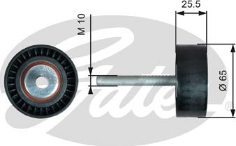 Gates T36772 - Паразитний / провідний ролик, поліклиновий ремінь autozip.com.ua