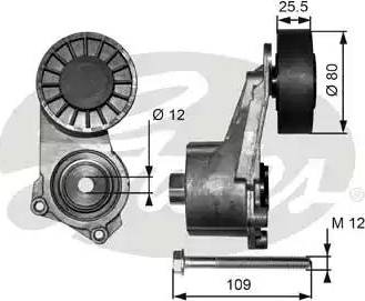 Gates T38264 - Натягувач ременя, клинові зуб. autozip.com.ua