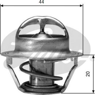 GATES TH03088G1 - Термостат, охолоджуюча рідина autozip.com.ua