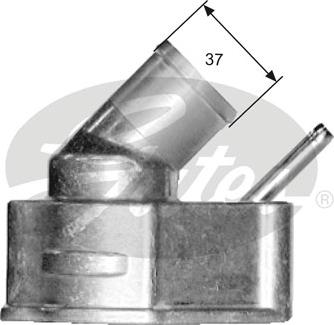 Gates TH14982G1 - Термостат, охолоджуюча рідина autozip.com.ua