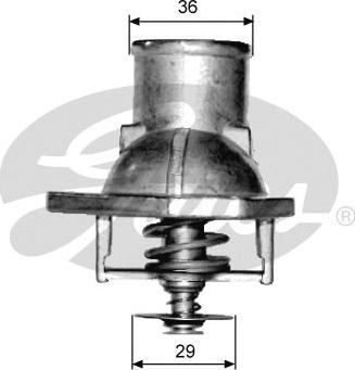 GATES TH15192G1 - Термостат, охолоджуюча рідина autozip.com.ua