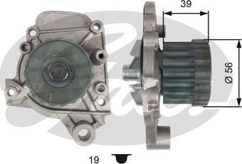 Gates WP0097 - Водяний насос autozip.com.ua