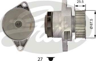GATES WP0041 - Водяний насос autozip.com.ua