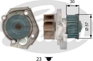 Gates WP0069 - Водяний насос autozip.com.ua