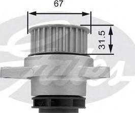 Gates Z80473 - Водяний насос autozip.com.ua