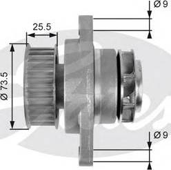 Gates Z80660 - Водяний насос autozip.com.ua