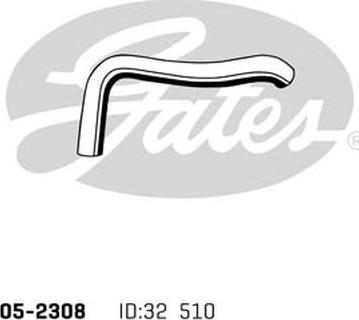GATES 05-2308 - Шланг радіатора autozip.com.ua