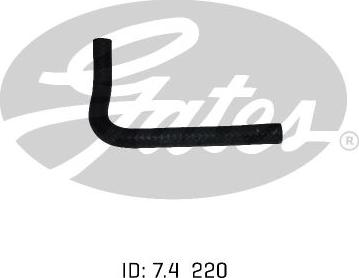 GATES-AU 02-1350 - Шланг радіатора autozip.com.ua