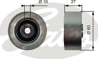 GATES-AU 36392 - Паразитний / провідний ролик, поліклиновий ремінь autozip.com.ua