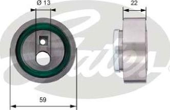 GATES-AU T41129 - Натяжна ролик, ремінь ГРМ autozip.com.ua