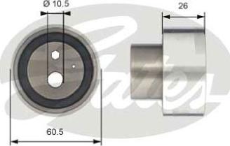 GATES-AU T41311 - Натяжна ролик, ремінь ГРМ autozip.com.ua