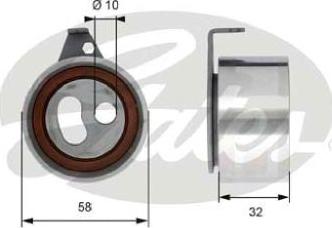 GATES-AU T41313 - Натяжна ролик, ремінь ГРМ autozip.com.ua