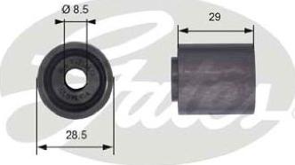 GATES-AU T42045 - Паразитний / Провідний ролик, зубчастий ремінь autozip.com.ua