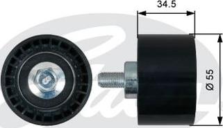 GATES-AU T42218 - Паразитний / Провідний ролик, зубчастий ремінь autozip.com.ua