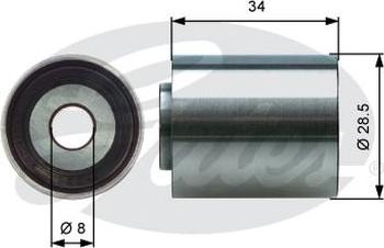 GATES-AU T42220 - Паразитний / Провідний ролик, зубчастий ремінь autozip.com.ua