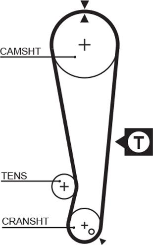 GATES T078 - Ремінь ГРМ autozip.com.ua