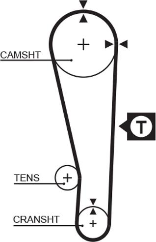 GATES T141 - Ремінь ГРМ autozip.com.ua
