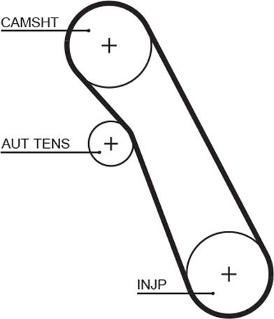 GATES T1302 - Ремінь ГРМ autozip.com.ua