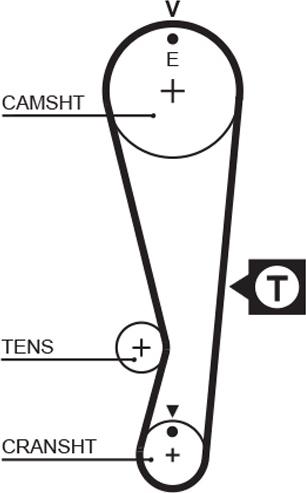 GATES-AU T212 - Ремінь ГРМ autozip.com.ua