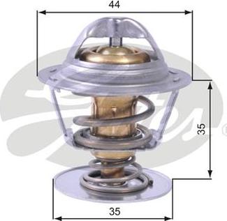 GATES-AU TH43688G1 - Термостат, охолоджуюча рідина autozip.com.ua