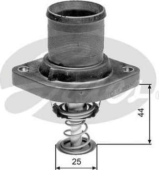 GATES-AU TH24989G1 - Термостат, охолоджуюча рідина autozip.com.ua