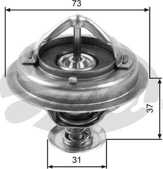 GATES-AU TH24582G1 - Термостат, охолоджуюча рідина autozip.com.ua