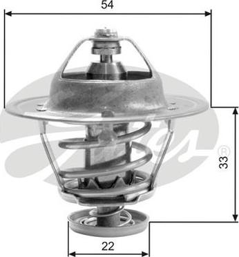 GATES-AU TH22682G1 - Термостат, охолоджуюча рідина autozip.com.ua