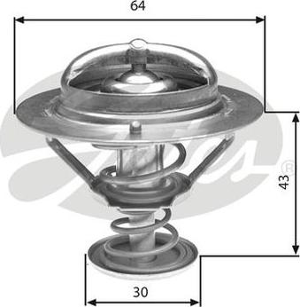 GATES-AU TH27078G1 - Термостат, охолоджуюча рідина autozip.com.ua