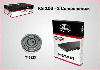 GATES KS103 - Комплект ременя ГРМ autozip.com.ua