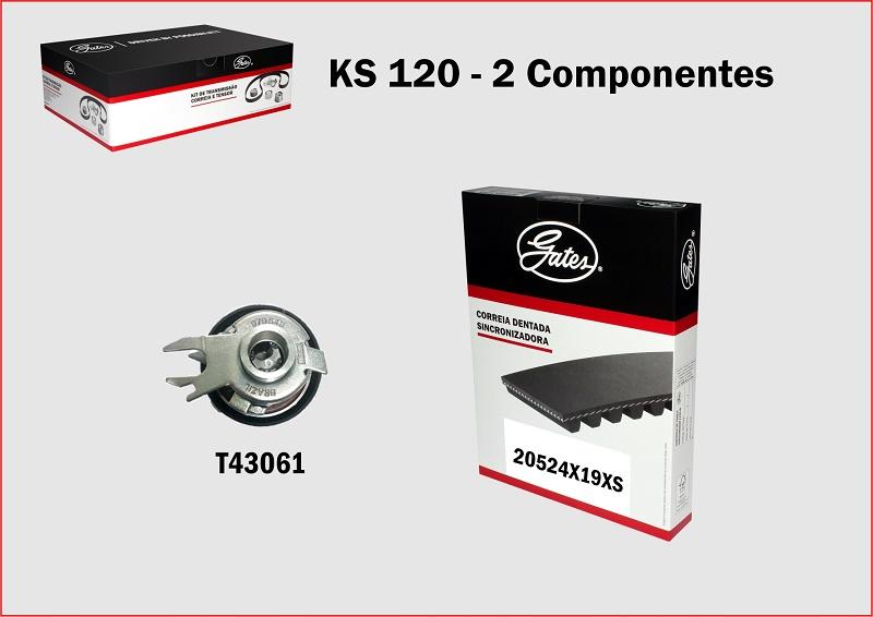 GATES KS120 - Комплект ременя ГРМ autozip.com.ua
