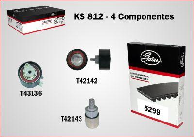 GATES KS812 - Комплект ременя ГРМ autozip.com.ua